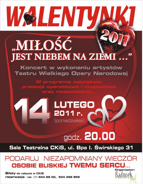 Koncert Walentykowy